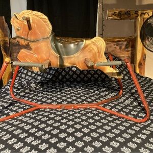 Classic Rocking Horse with Red Frame